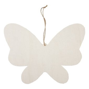 Hanging Wooden Butterfly Plaque 30.5cm