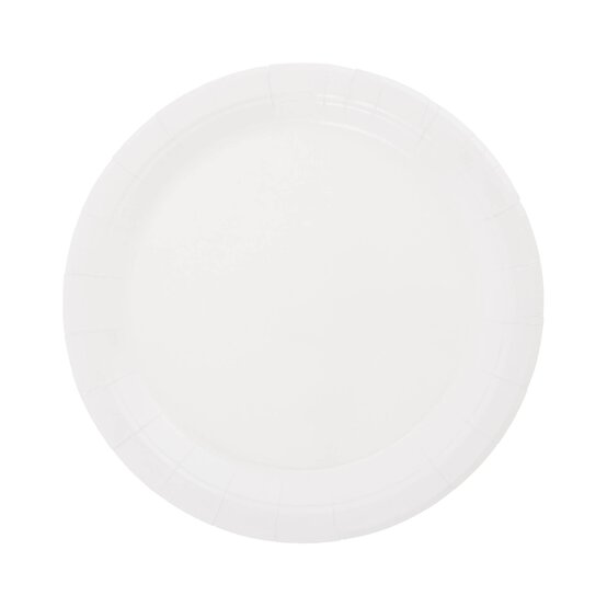 White Paper Plates 8 Pack image number 1