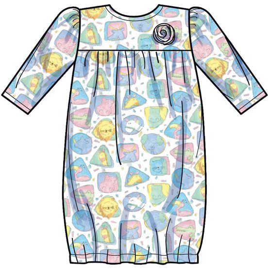 Simplicity Infant Gown and Jumpsuit Sewing Pattern S9283 image number 3