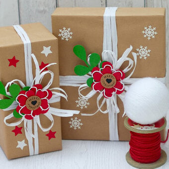 How to Create Die Cut Christmas Gift Wrap