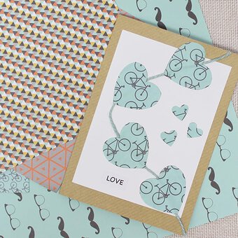 How to Make a String of Hearts Card