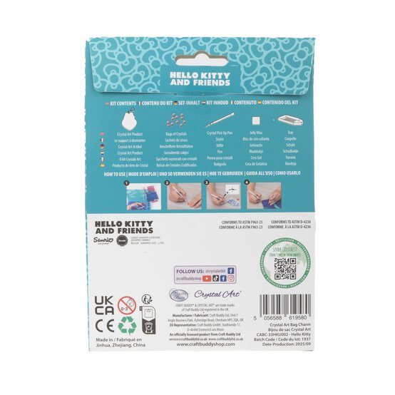 Crystal Art Hello Kitty Bag Charm Kit image number 5