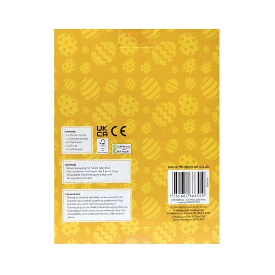 Paint Your Own Wooden Easter Wall Hanging Kit image number 7