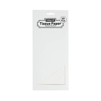 White Tissue Paper 65cm x 50cm 10 Pack  image number 3