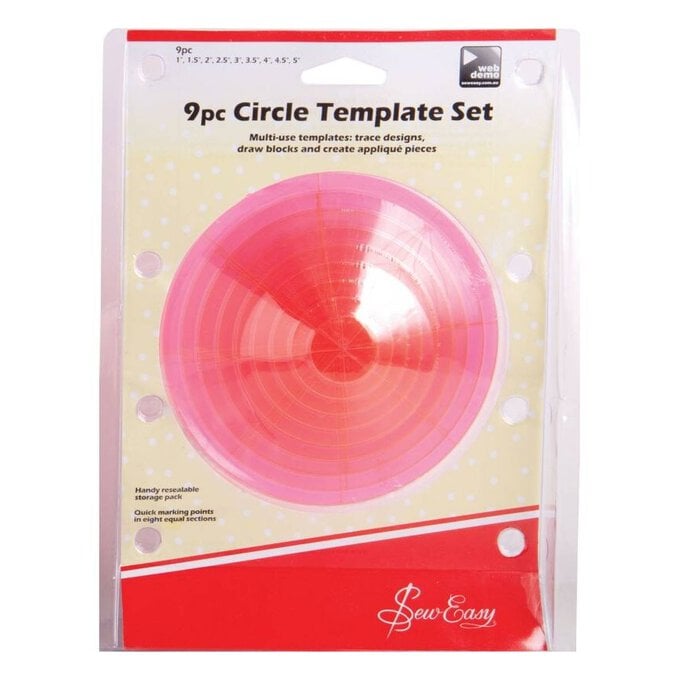 Sew Easy Circle Template Set image number 1