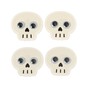 Googly Eyed Skull Card Toppers 4 Pack image number 1