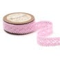 Pink Cotton Lace Ribbon 18mm x 5m image number 3