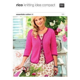 Rico Essentials Cotton DK Ladies' Cardigan Digital Pattern 155