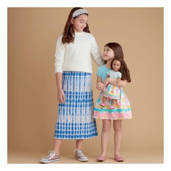 Simplicity Children&rsquo;s and Dolls' Skirts Sewing Pattern S8961 (3-6)