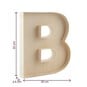 Wooden Fillable Letter B 22cm image number 4