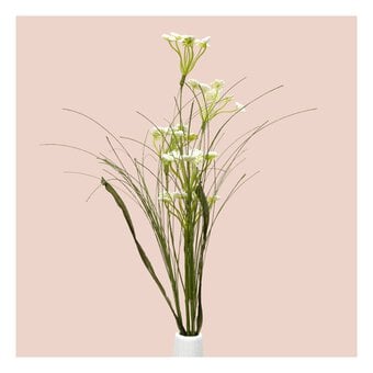 White Parsley Floral Spray 75cm