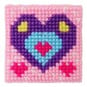 Kids' Heart Cross Stitch Kit image number 1