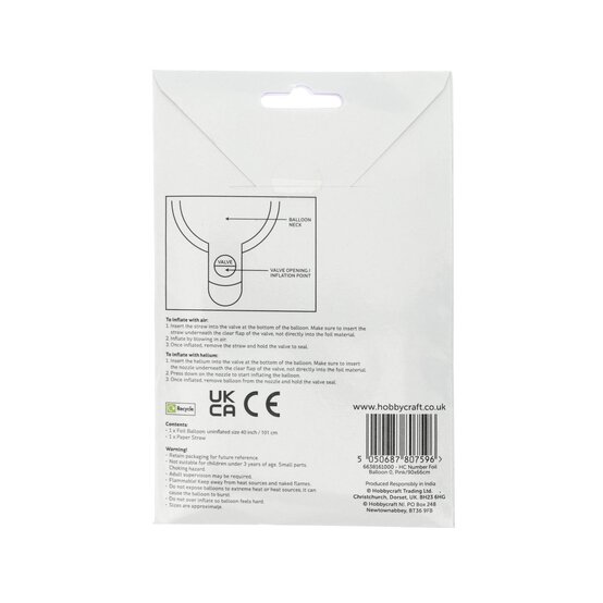 Extra Large Pink Foil Number 0 Balloon image number 4