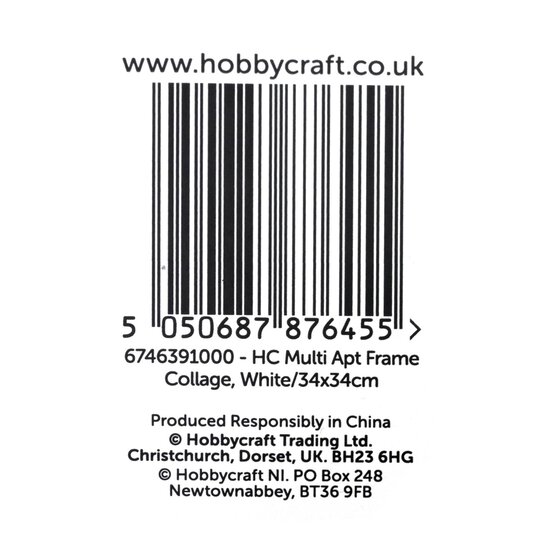 White Multi-Aperture Frame 34cm x 34cm image number 5