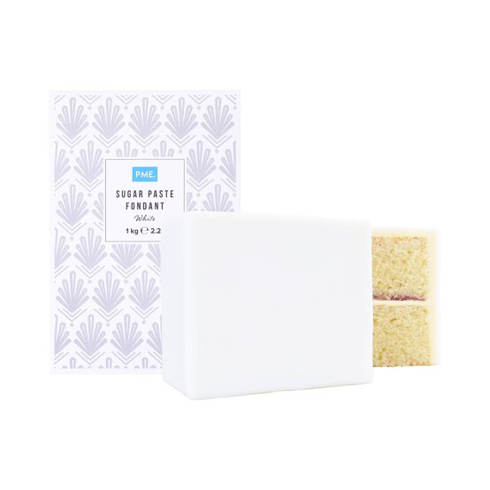 PME White Sugar Paste Fondant 1kg image number 2