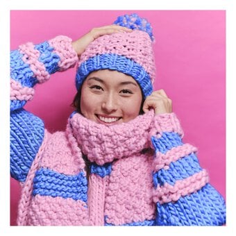 Knitcraft Cosy Hat and Scarf Set Digital Pattern 0237 image number 2