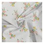 Peach and Yellow Floral Delight Polycotton Fabric by the Metre image number 1