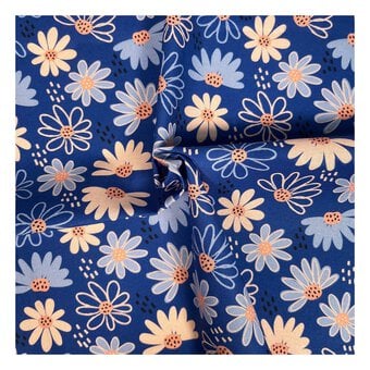 Women’s Institute Abstract Daisy Cotton Fabric by the Metre