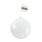 Flat Oval Fillable Plastic Bauble 11cm image number 4