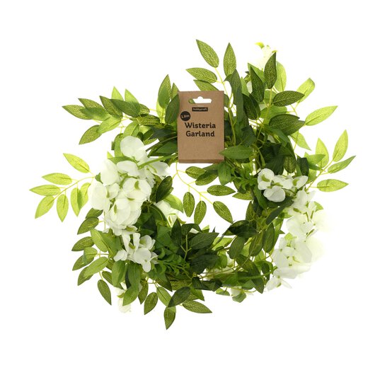 Cream Wisteria Garland 1.8m image number 5