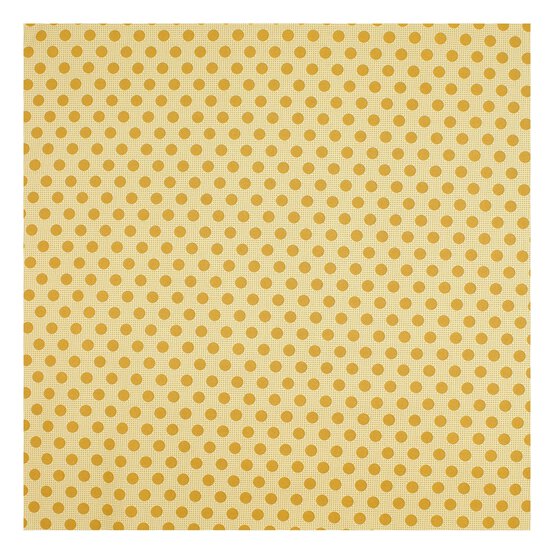 Flaxen Yellow Medium Dot Cotton Fabric by the Metre image number 2