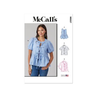 McCall's Women's Tops  Sewing Pattern M855 (BB 20W-28W)