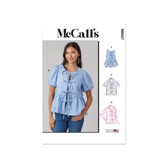 McCall's Women's Tops  Sewing Pattern M855 (BB 20W-28W) image number 1