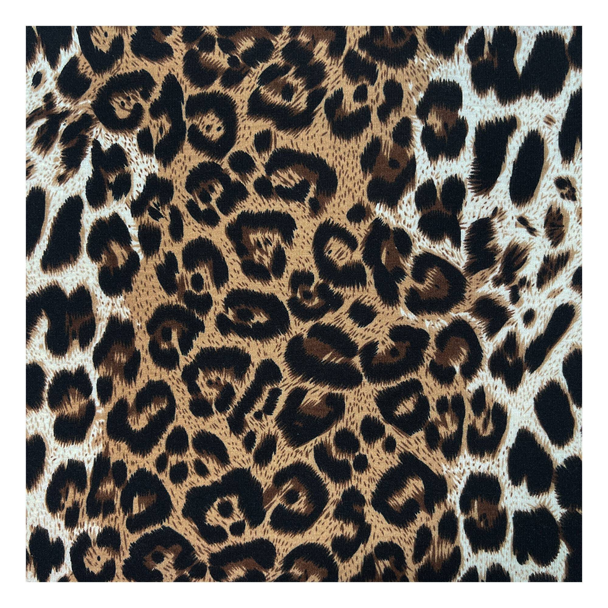 Brown Animal Print Fabric by the Metre Hobbycraft