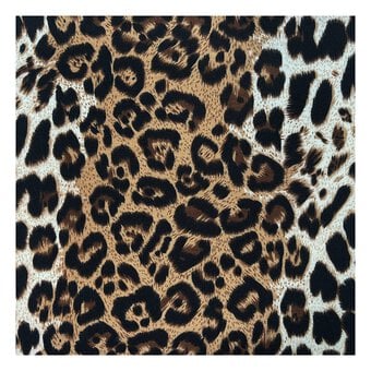 Brown Animal Print Fabric by the Metre