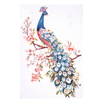Trimits Extra Large Peacock Counted Cross Stitch Kit