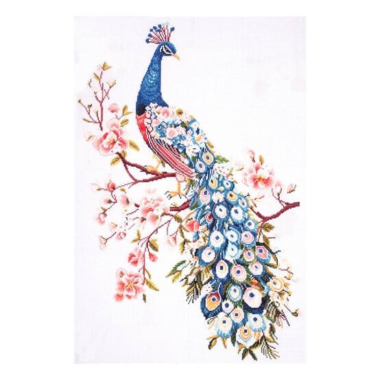 Trimits Extra Large Peacock Counted Cross Stitch Kit image number 2