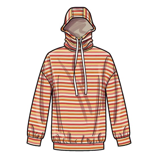 Simplicity Oversized Hoodies and Trousers Sewing Pattern S9379 image number 4