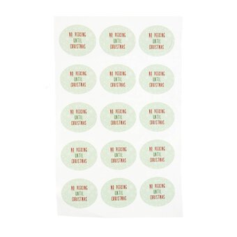 No Peeking Sticker Sheet Sticker Sheet