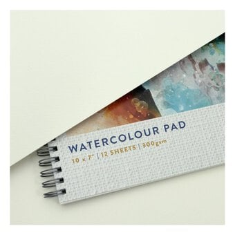 Shore & Marsh Cold Pressed Watercolour Spiral Pad 10 x 7 Inches 12 Sheets image number 2