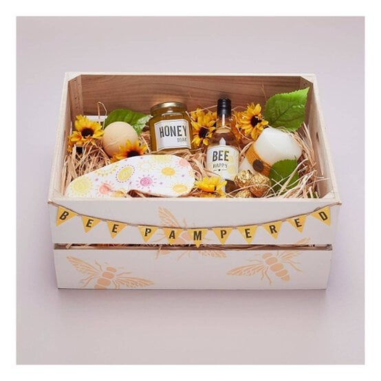 Natural Wooden Crate 40cm x 30cm x 18cm image number 5