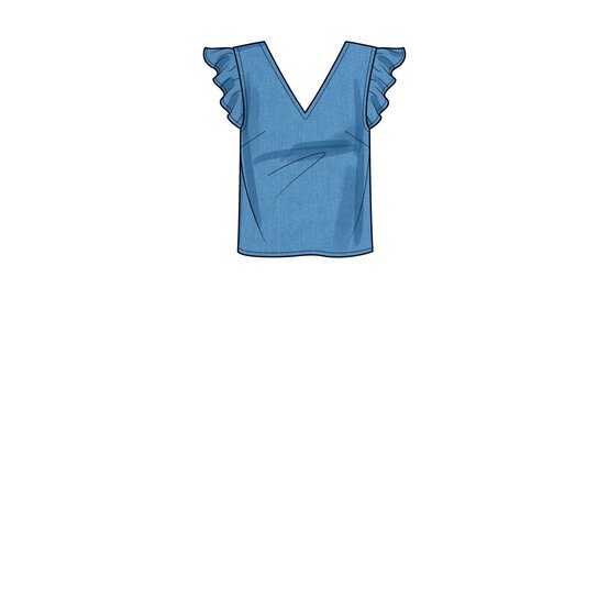 Simplicity Women&rsquo;s Tops Sewing Pattern S9605 (6-14) image number 3