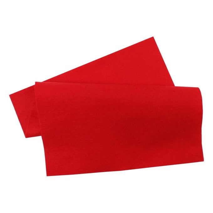 Red Polyester Felt Sheet A4 image number 1