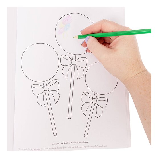 Notebook Doodles Sweets and Treats Colouring and Activity Book image number 2