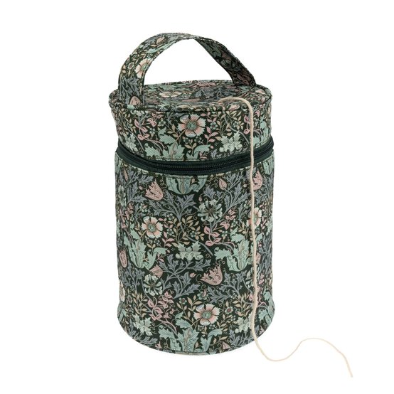 Floral Wood Block Yarn Holder image number 1