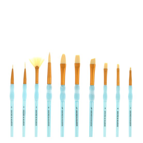 Shore & Marsh Synthetic Grip Brushes 10 Pack image number 4