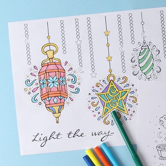 FREE Eid Colouring Downloads image number 1