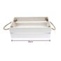 White Wooden Decorative Storage Set 3 Pieces image number 4