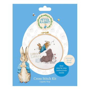 Peter Rabbit Lippity Hop Cross Stitch Kit 6 x 6 Inches