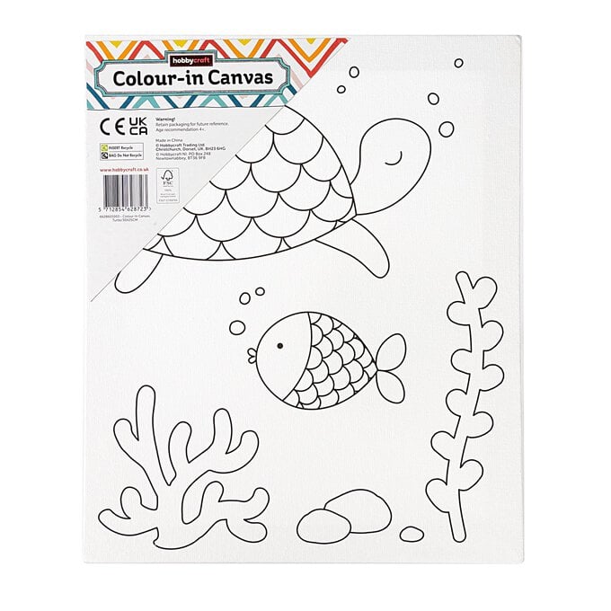 Turtle Colour-in Canvas image number 1