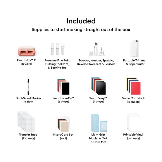 Cricut Joy 2 Coral Deluxe Bundle image number 3