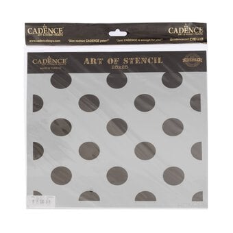 Cadence Dots Home D&eacute;cor Stencil 25cm x 25cm