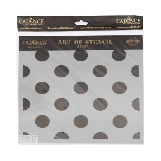 Cadence Dots Home D&eacute;cor Stencil 25cm x 25cm image number 1
