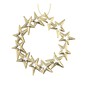 Hanging Gold Metal Star Decoration 11cm image number 1