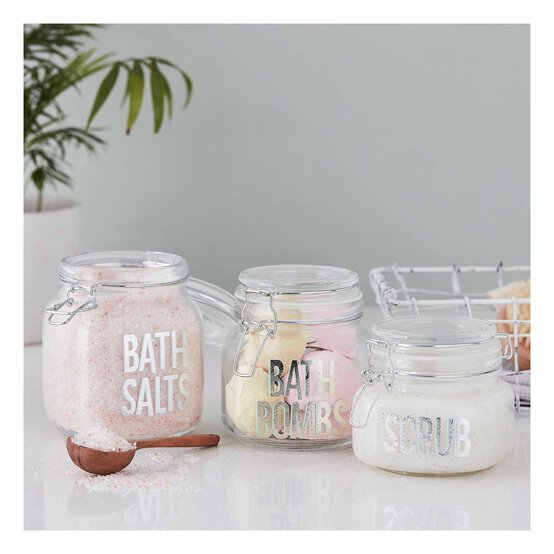 Clear Clip-Top Glass Jar 1 Litre image number 3