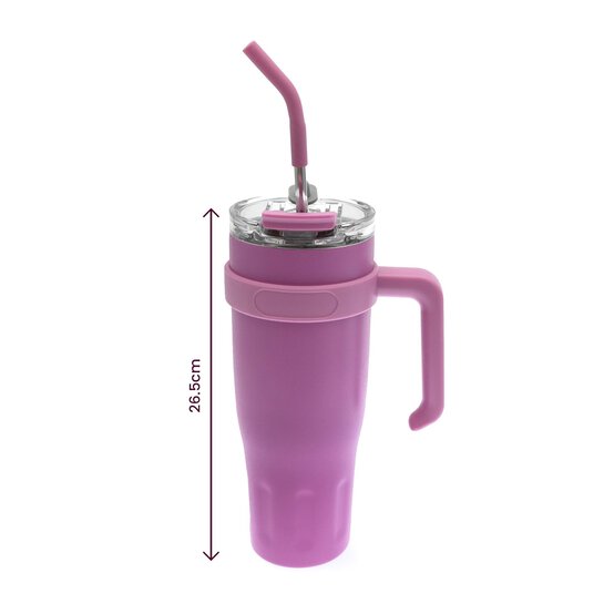 Large Bright Pink Travel Cup image number 6